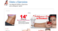 Desktop Screenshot of dietaejercicios.com
